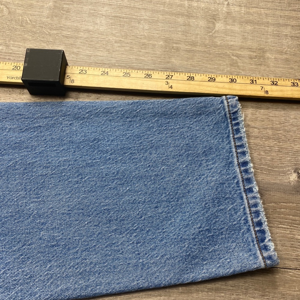 Levis 501 Curve Jeans Womens 29 Light Wash High Rise Straight Leg Denim Casual - Picture 9 of 10